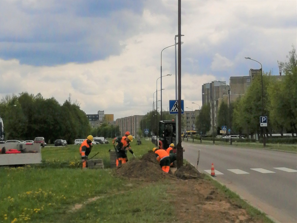Jau prasidėjo Gardino gatvės apšvietimo tinklo atnaujinimo darbai