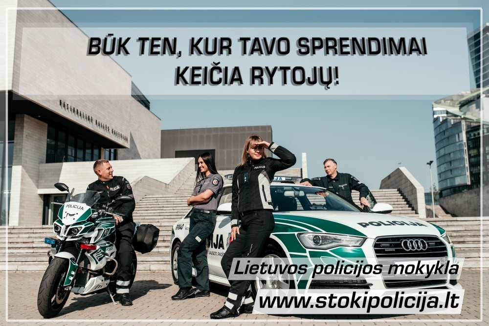 STOK Į POLICIJĄ plakatas