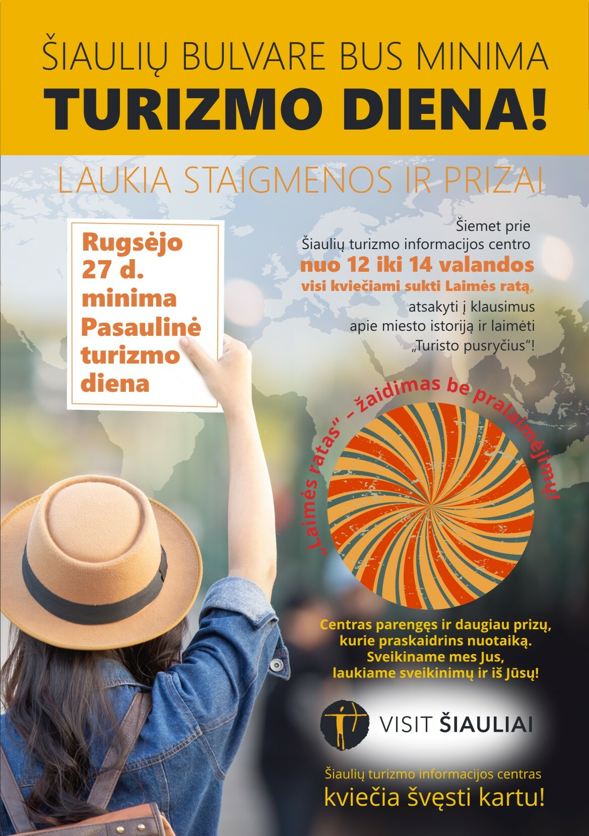 Šiaulių bulvare bus minima Turizmo diena – laukia staigmenos ir prizai