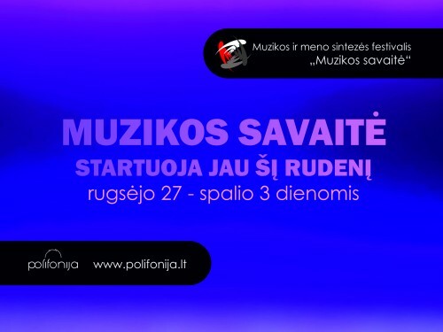 Šiaulių kamerinėje salėje „Polifonija“ - visa savaitė renginių, skirtų Tarptautinei muzikos dienai
