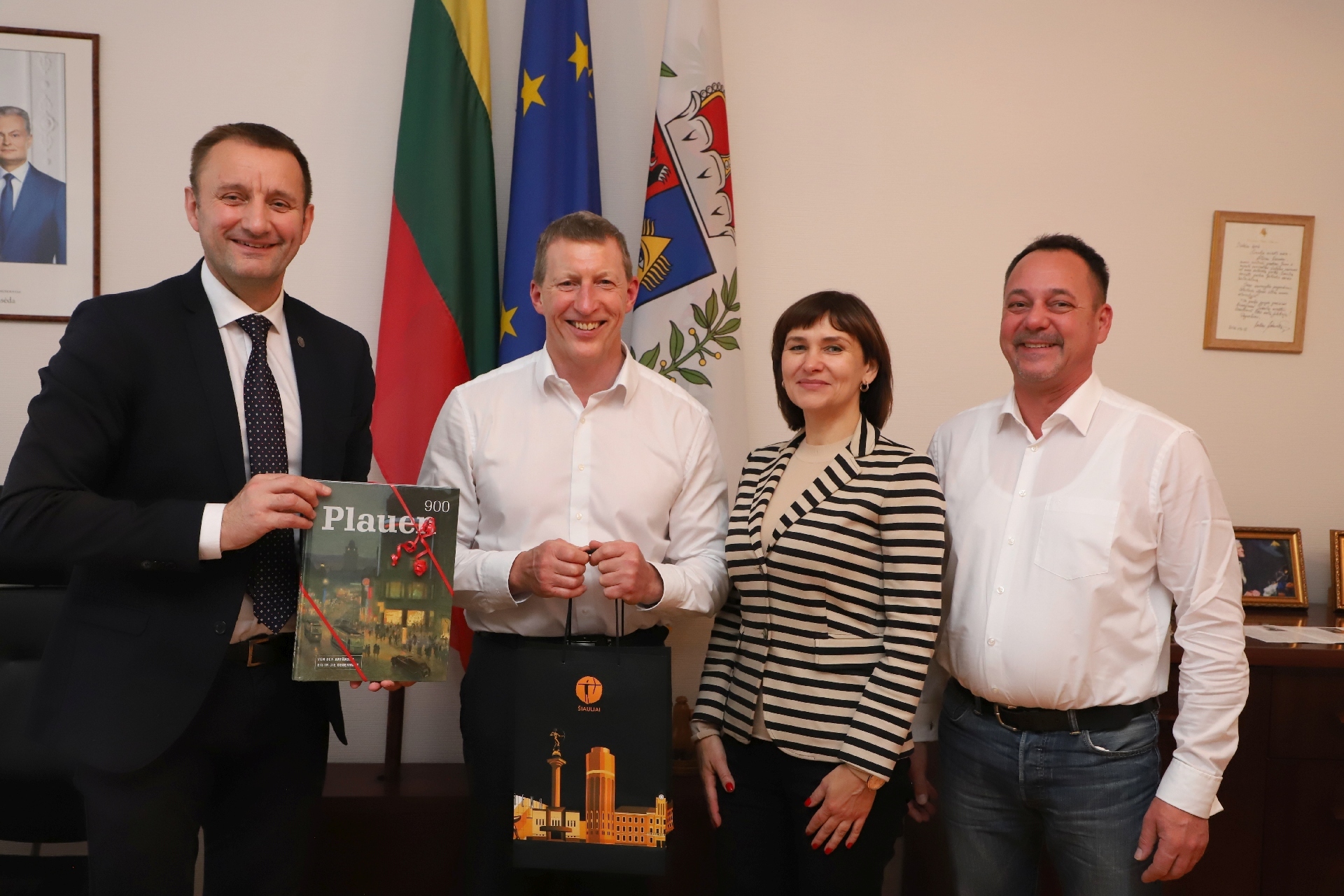 Aptartas Plaueno ir Šiaulių miestų bendradarbiavimas