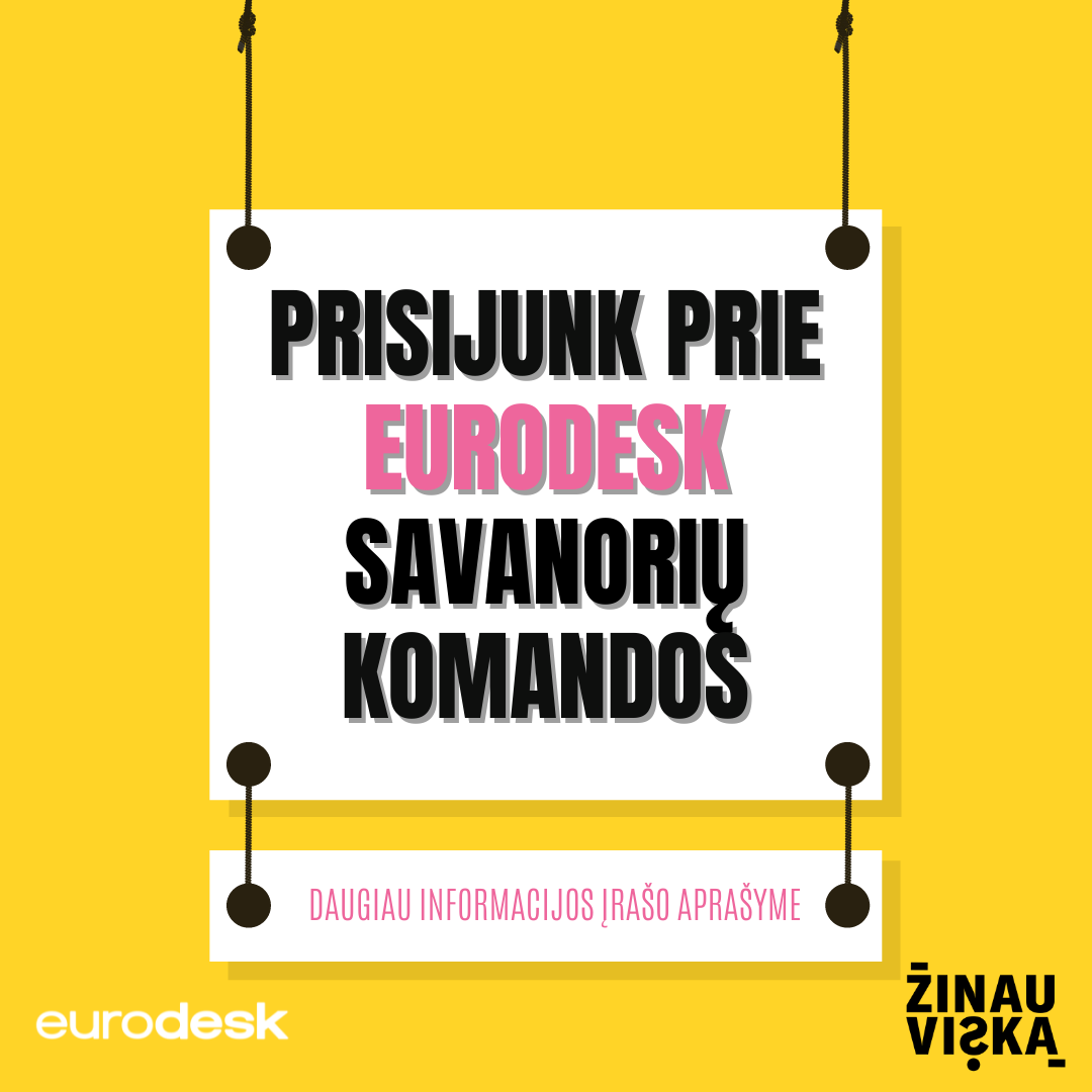 Prisijunk prie Eurodesk savanorių komandos