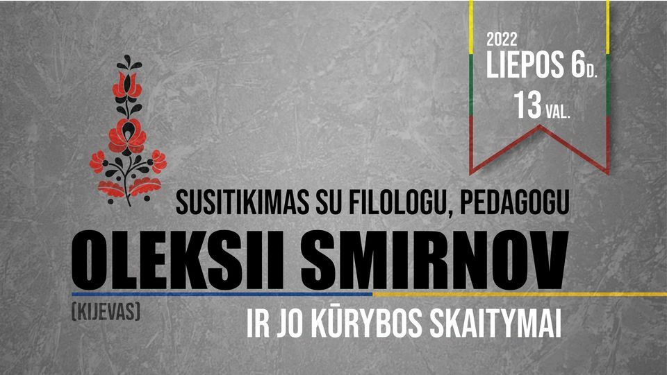 Oleksii Smirnov ir autorinės poezijos skaitymai