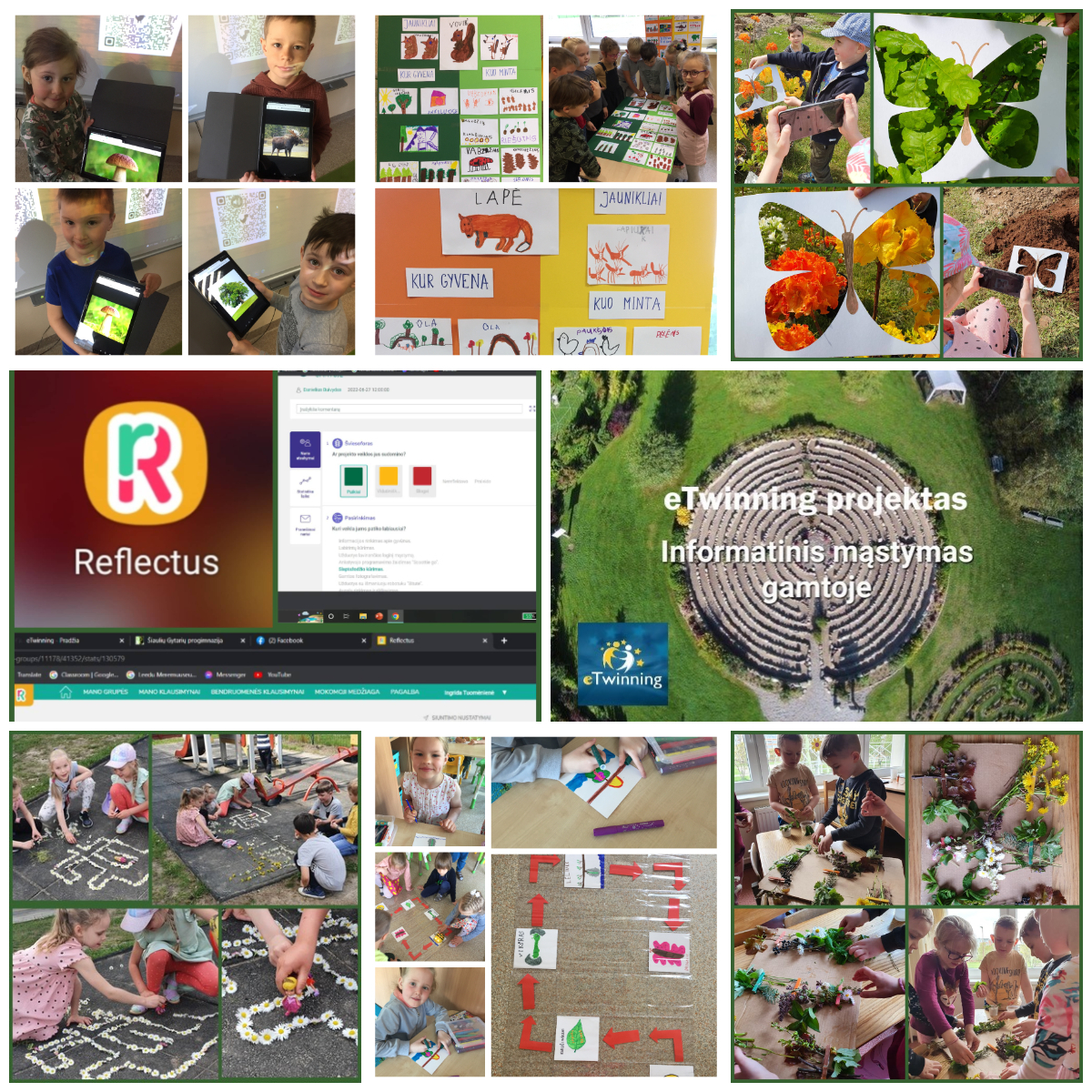 Priešmokyklinukai ugdėsi informatinio mąstymo gebėjimus eTwinning projekte „Informatinis mąstymas gamtoje“