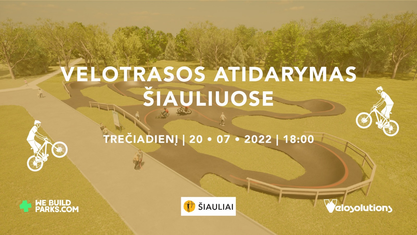 Kviečiame į Dainų parko „Pump Track“ dviračių trasos atidarymą!