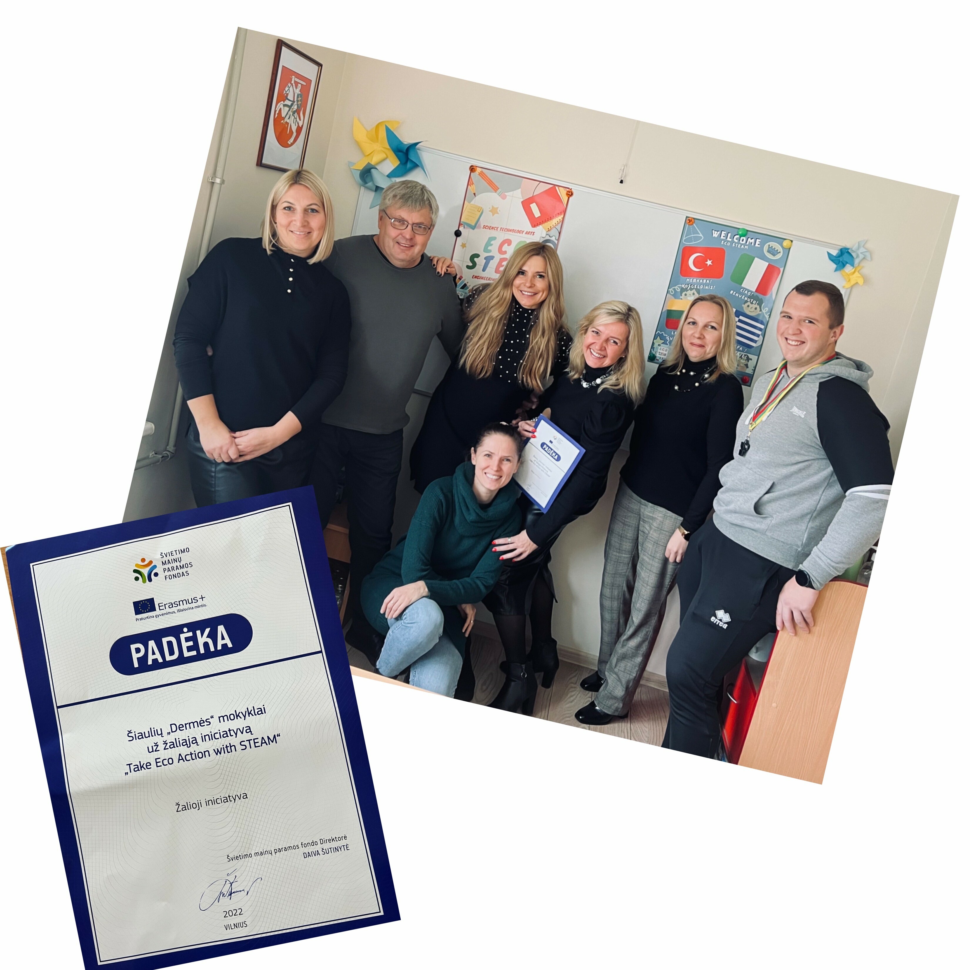 Šiaulių "Dermės" mokykloje Erasmus+ projektas „Take Eco Action with STEAM“