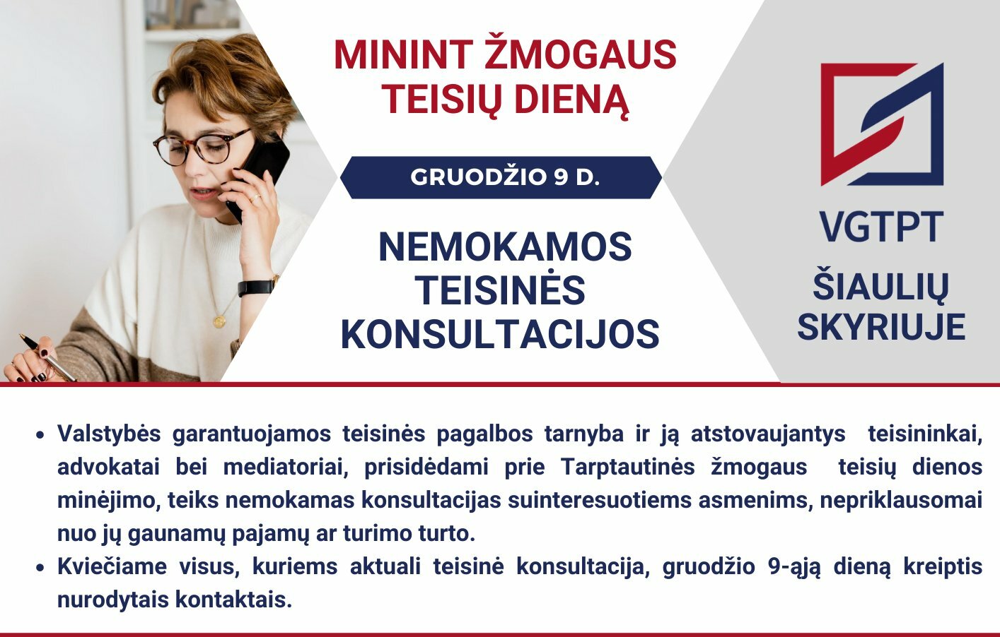Nemokamos teisinės konsultacijos šiauliečiams