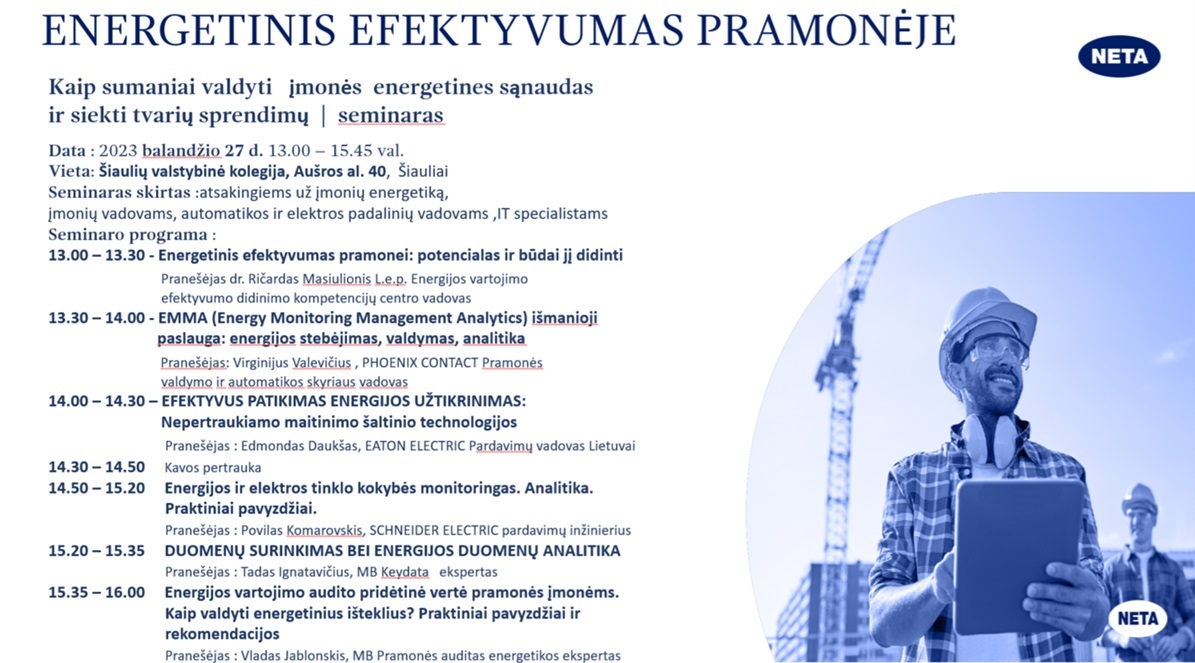 Seminaras „Energetinis efektyvumas pramonėje“