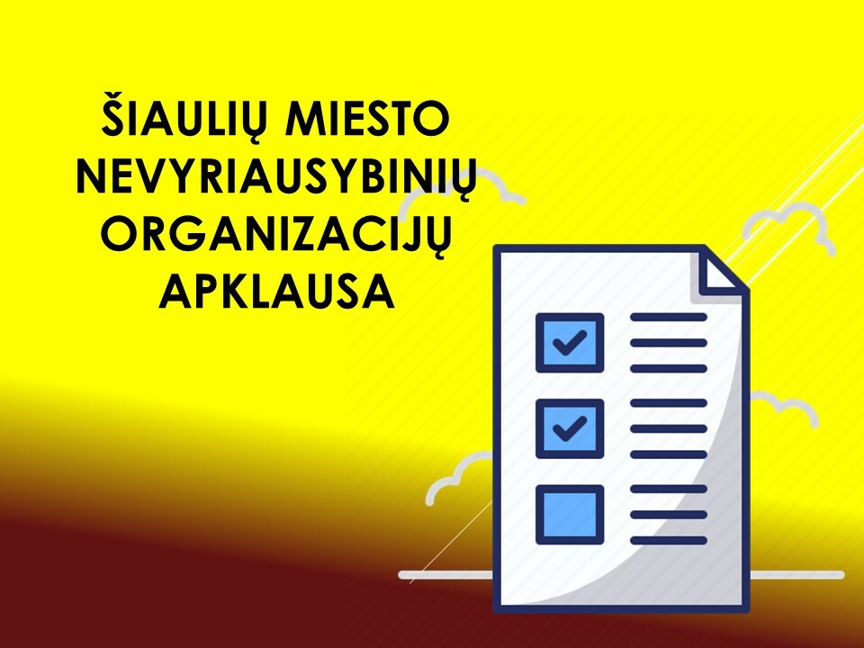 Nevyriausybinės organizacijos kviečiamos atnaujinti duomenis apie savo veiklą