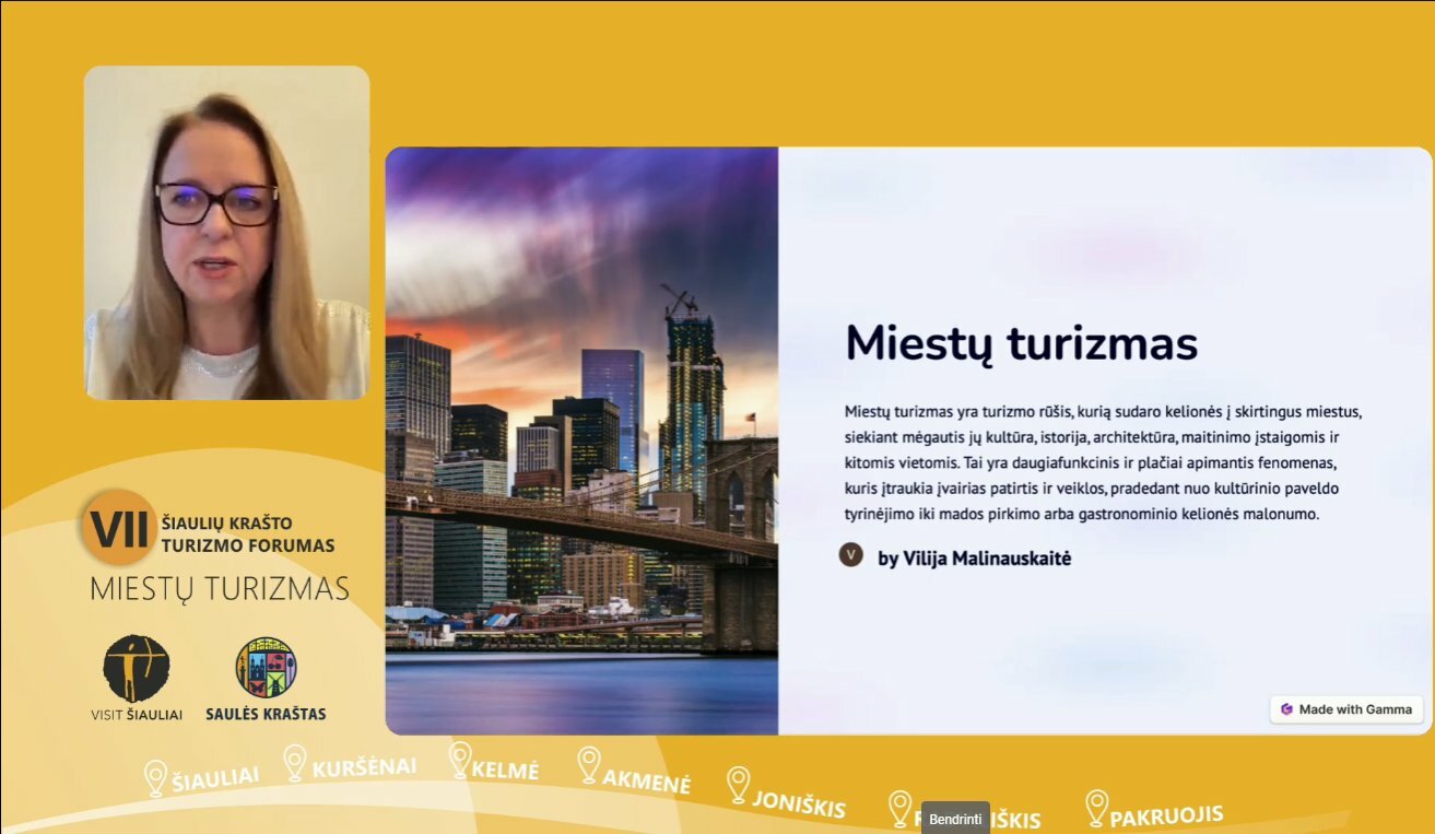 VII Šiaulių krašto turizmo forume – miestų tema