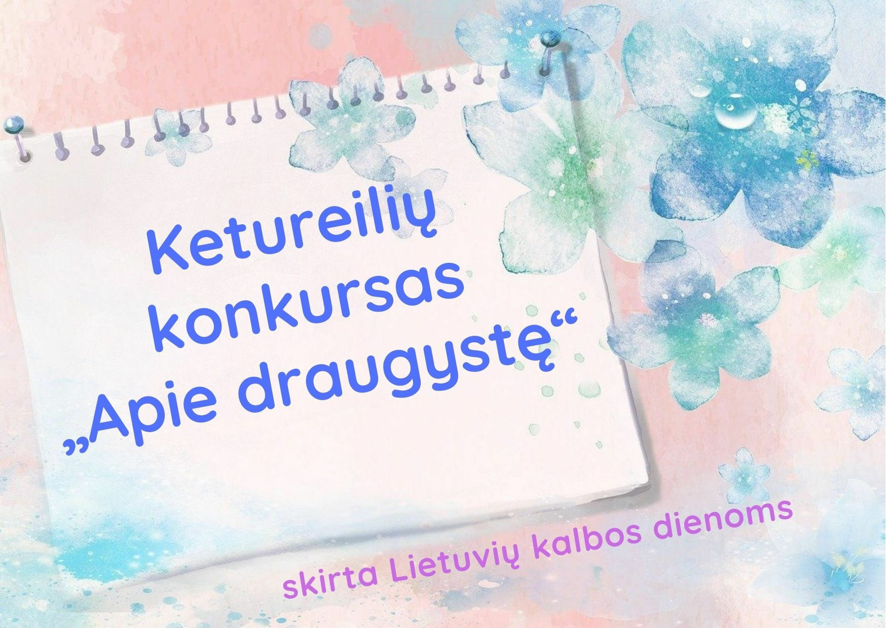 Šiaulių miesto savivaldybės viešoji biblioteka kviečia ukrainiečius mokinius kurti ketureilius lietuvių kalba