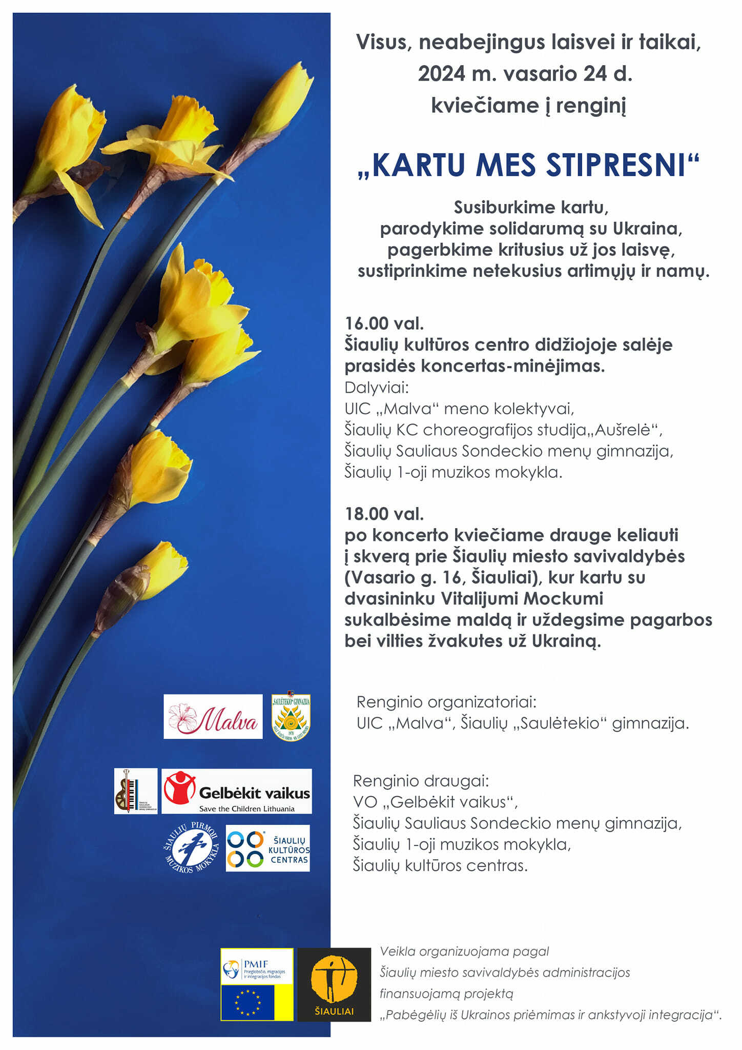 Minint karo metines kvies Ukrainai skirti renginiai