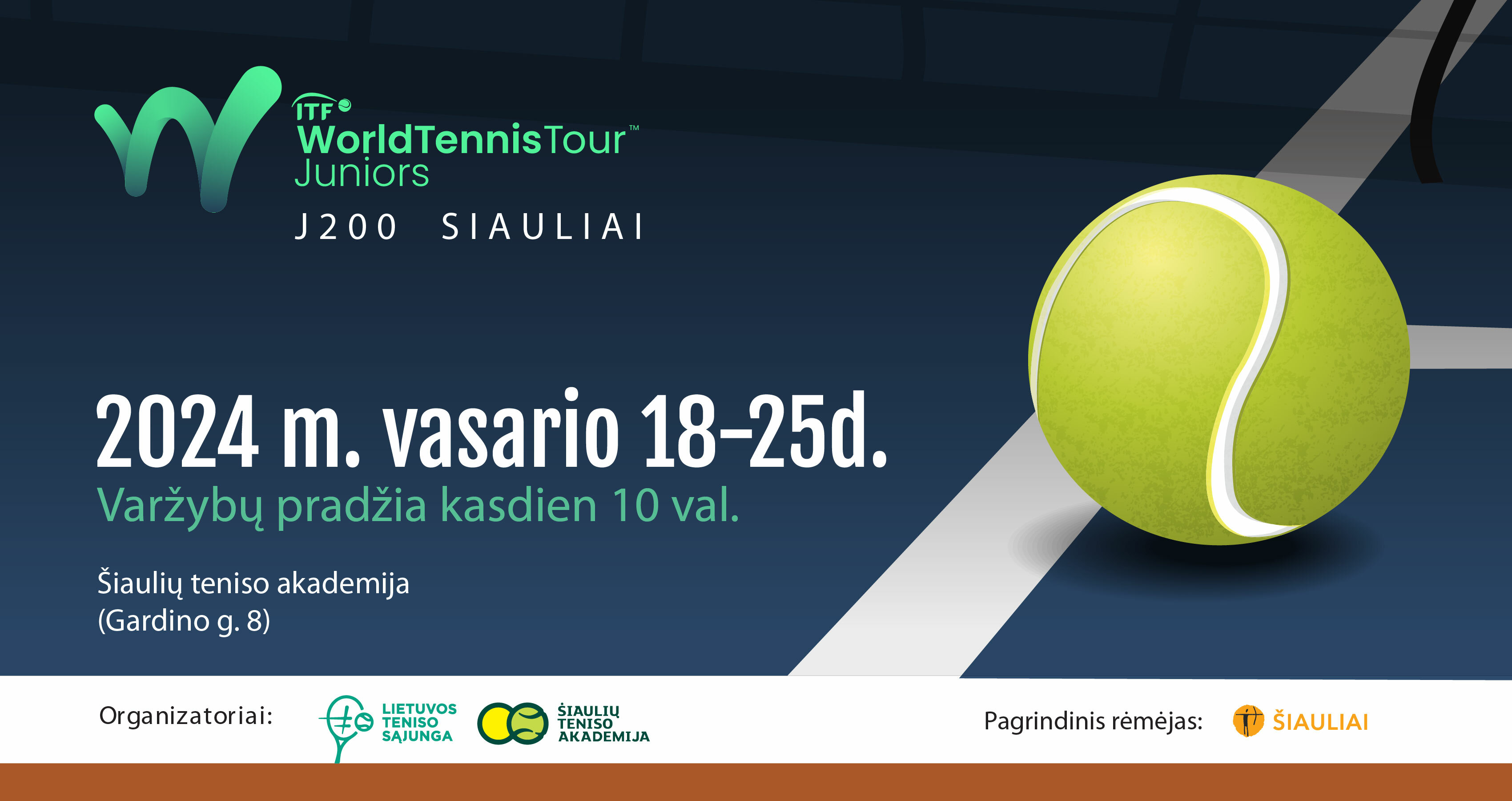 Šiauliuose startavo reprezentacinis teniso renginys „SIAULIAI 2024“