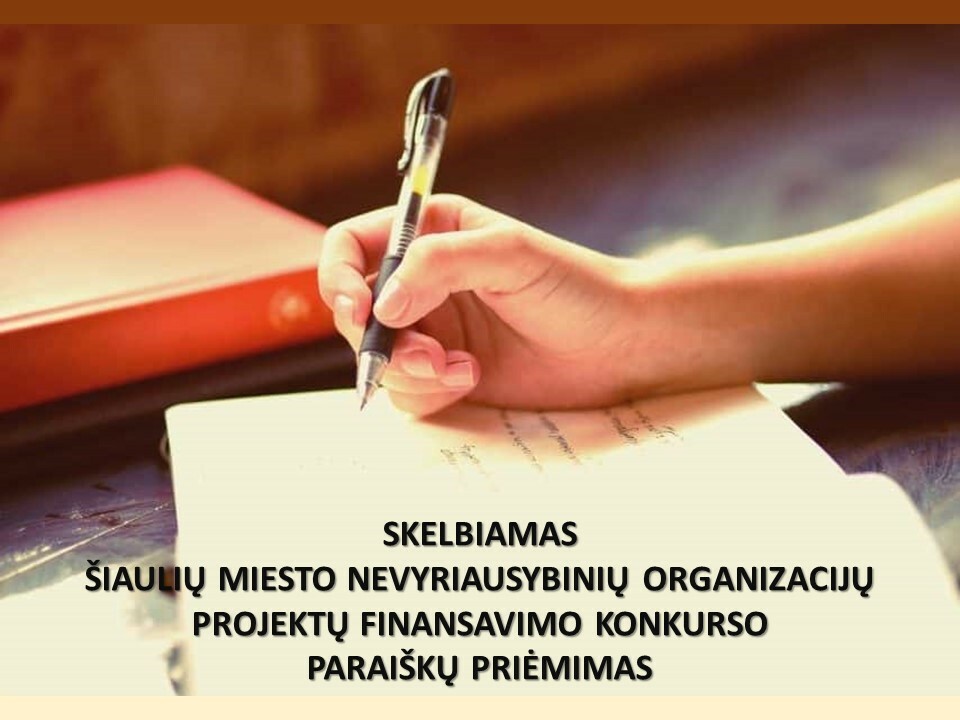 Skelbiamas 2024 metų nevyriausybinių organizacijų projektų dalinio finansavimo konkursas