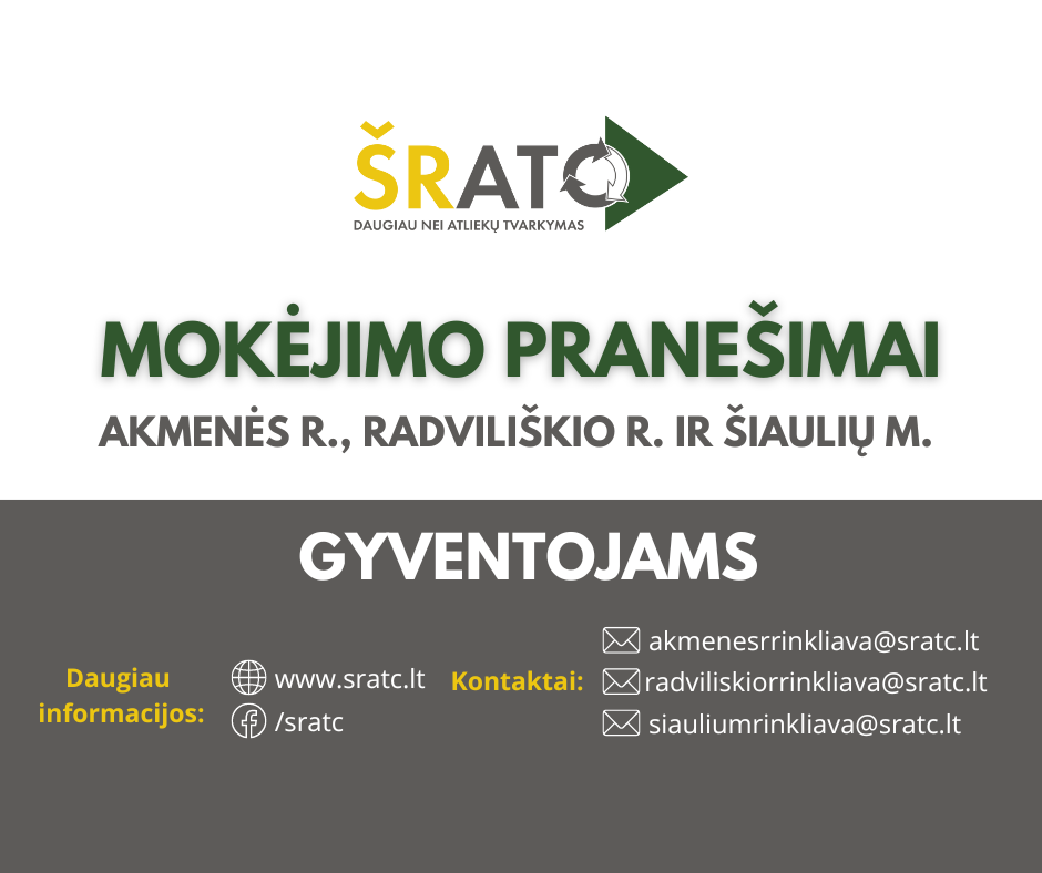 Siunčiami mokėjimo pranešimai: pasitikrinkite, ar jau gavote