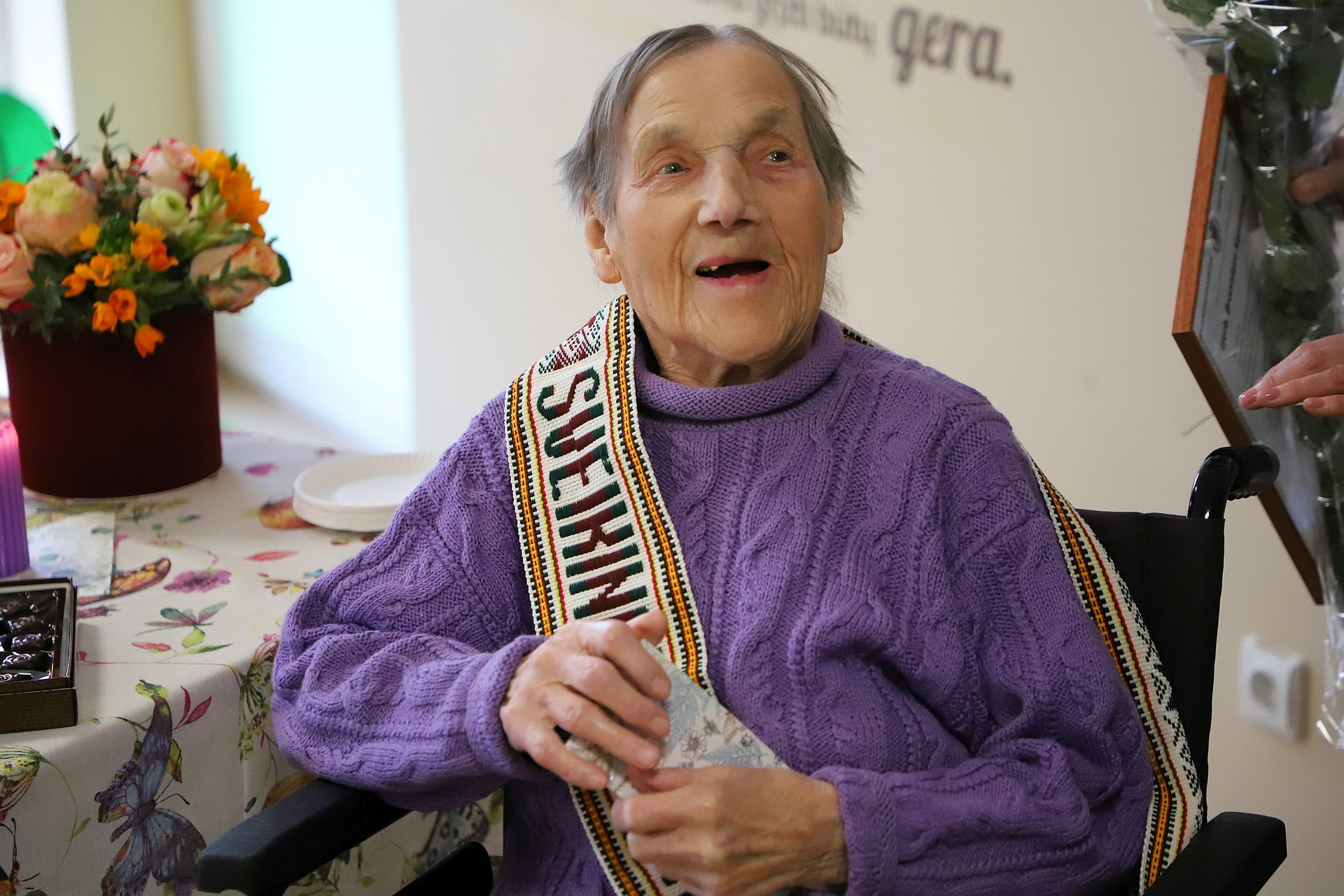 Šimtametė Bronislava šiauliečiams linki sveikatos ir sėkmės