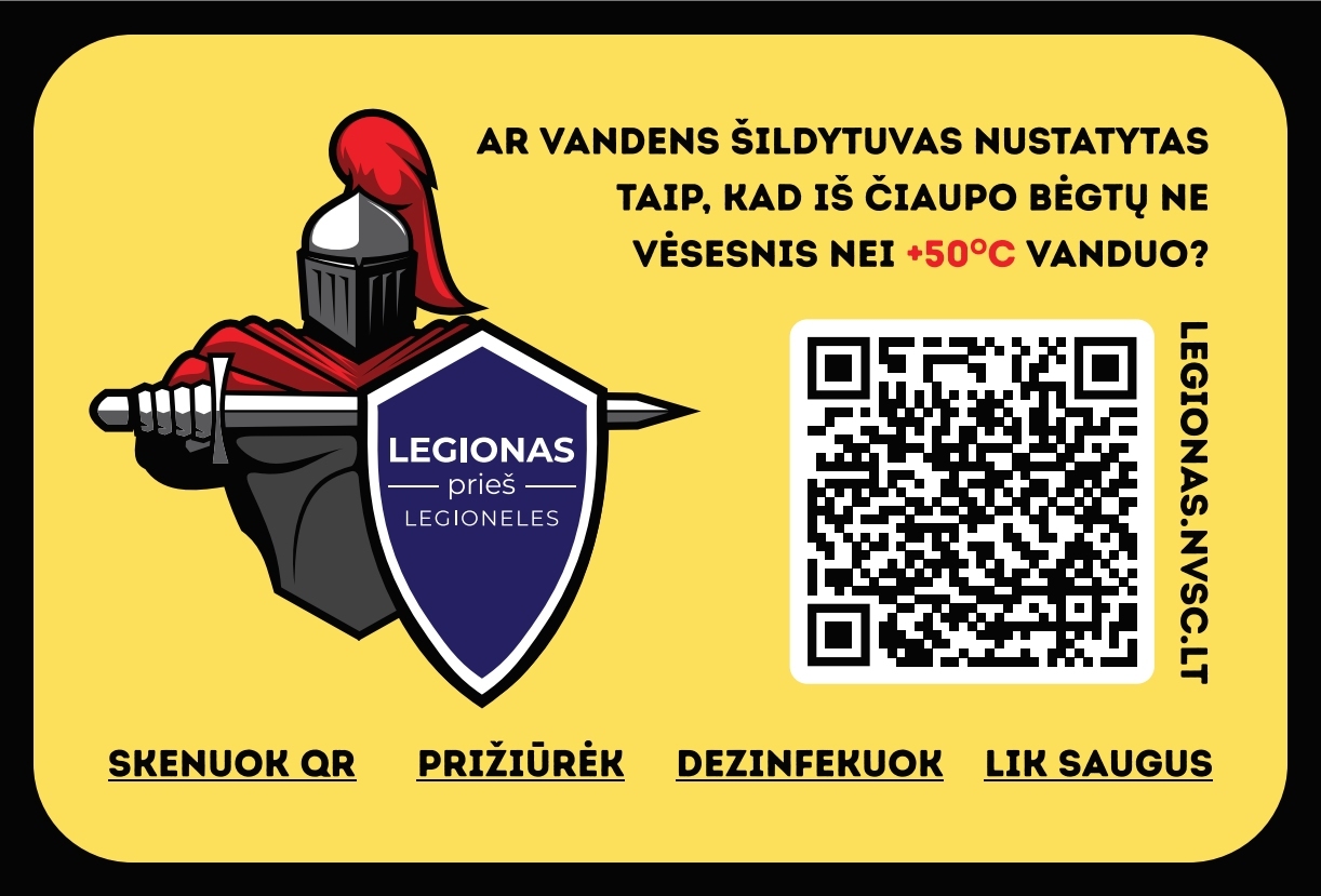 Informacija verslui apie legioneliozės prevenciją