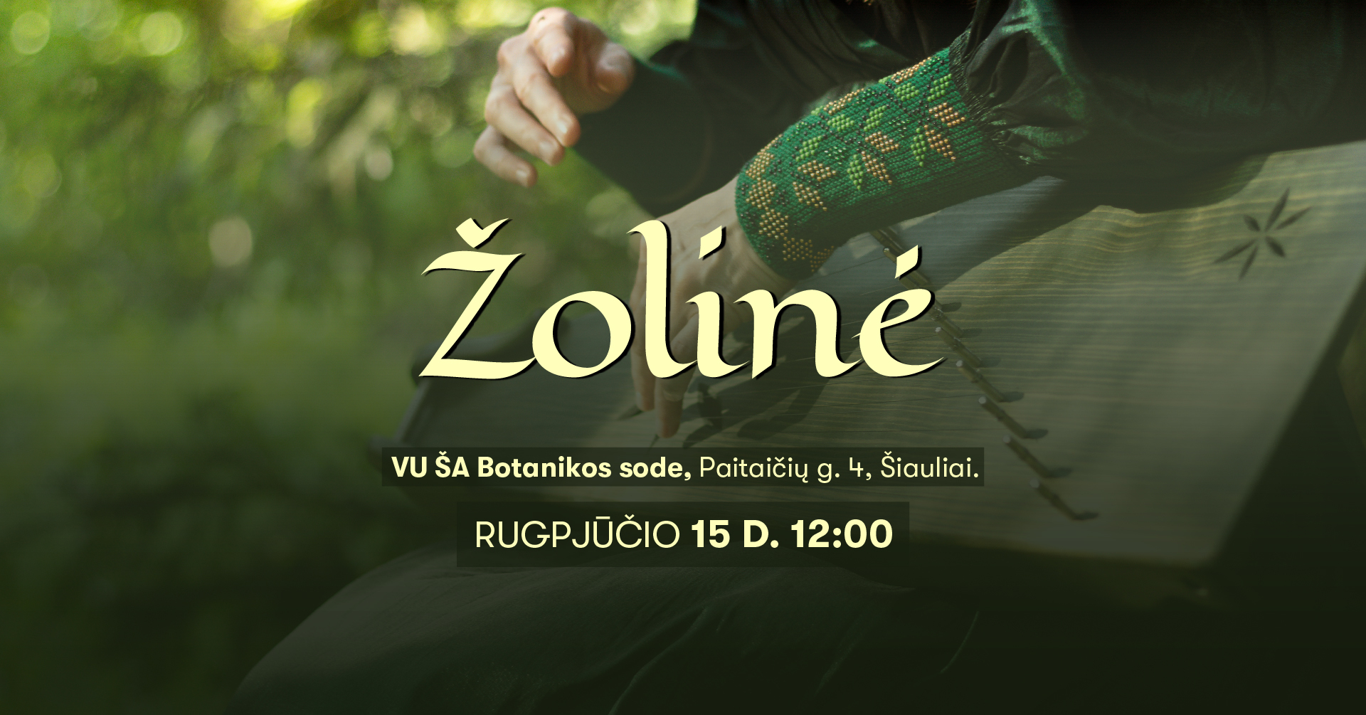 Žolinė botanikos sode Šiauliuose