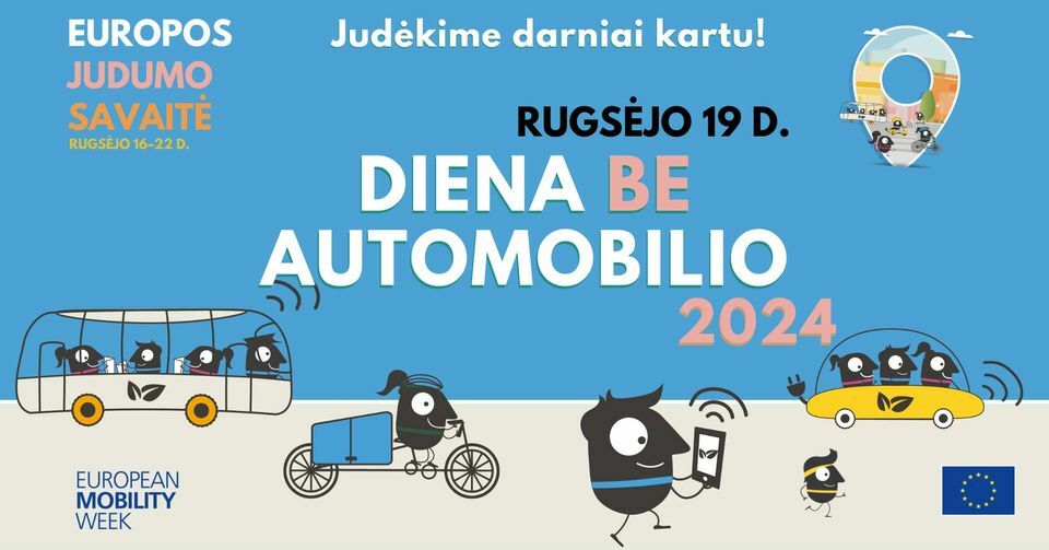 Šiauliečiai kviečiami dalyvauti Dienos be automobilio veiklose