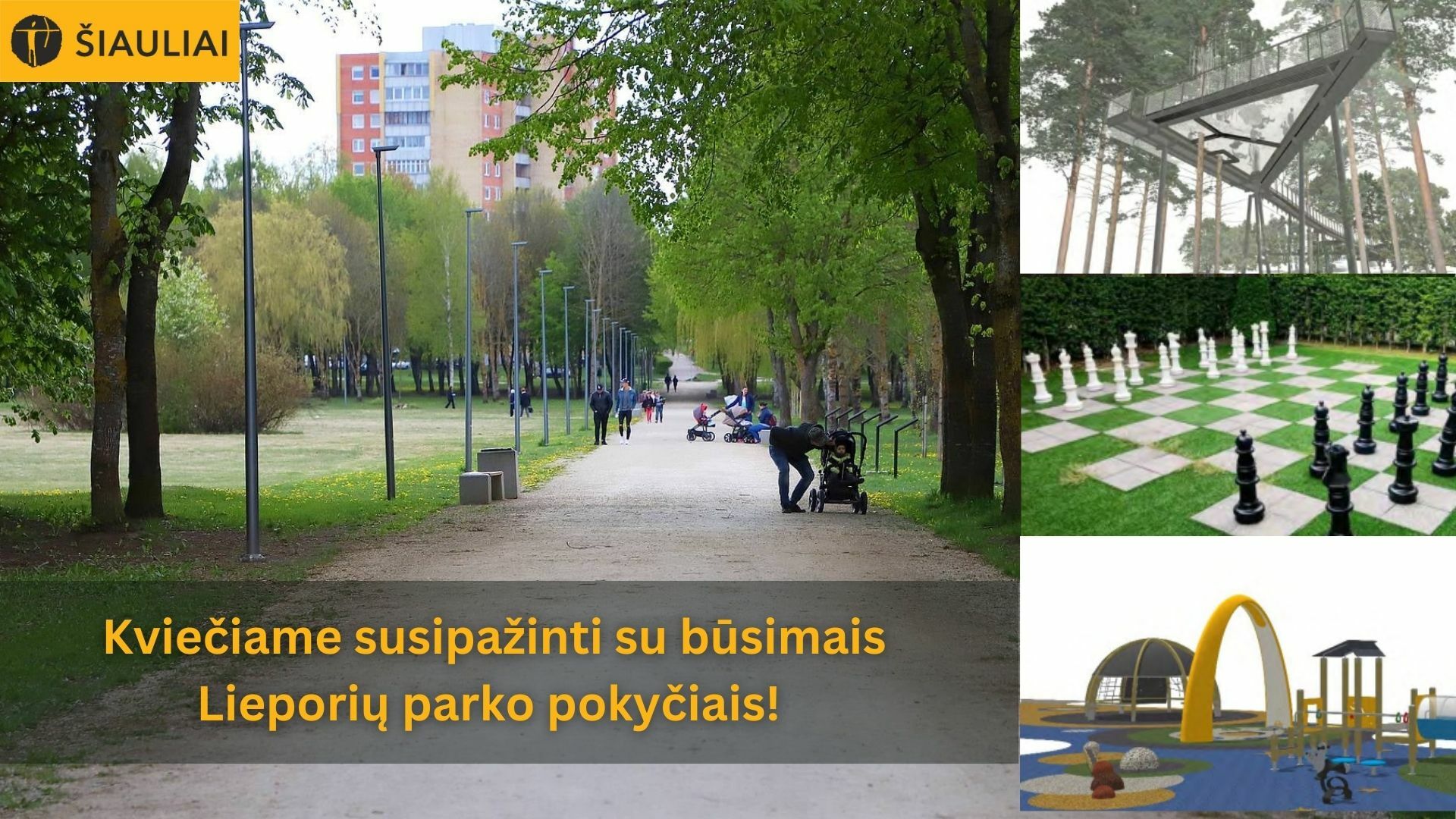 Kviečiame susipažinti su būsimais Lieporių parko pokyčiais