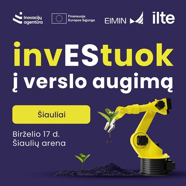 Kviečiame į renginį „invEStuok į verslo augimą“