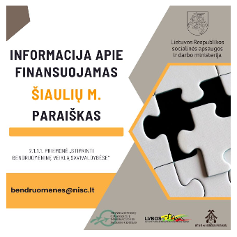 Skelbiame Šiaulių miesto savivaldybės papildomo...
