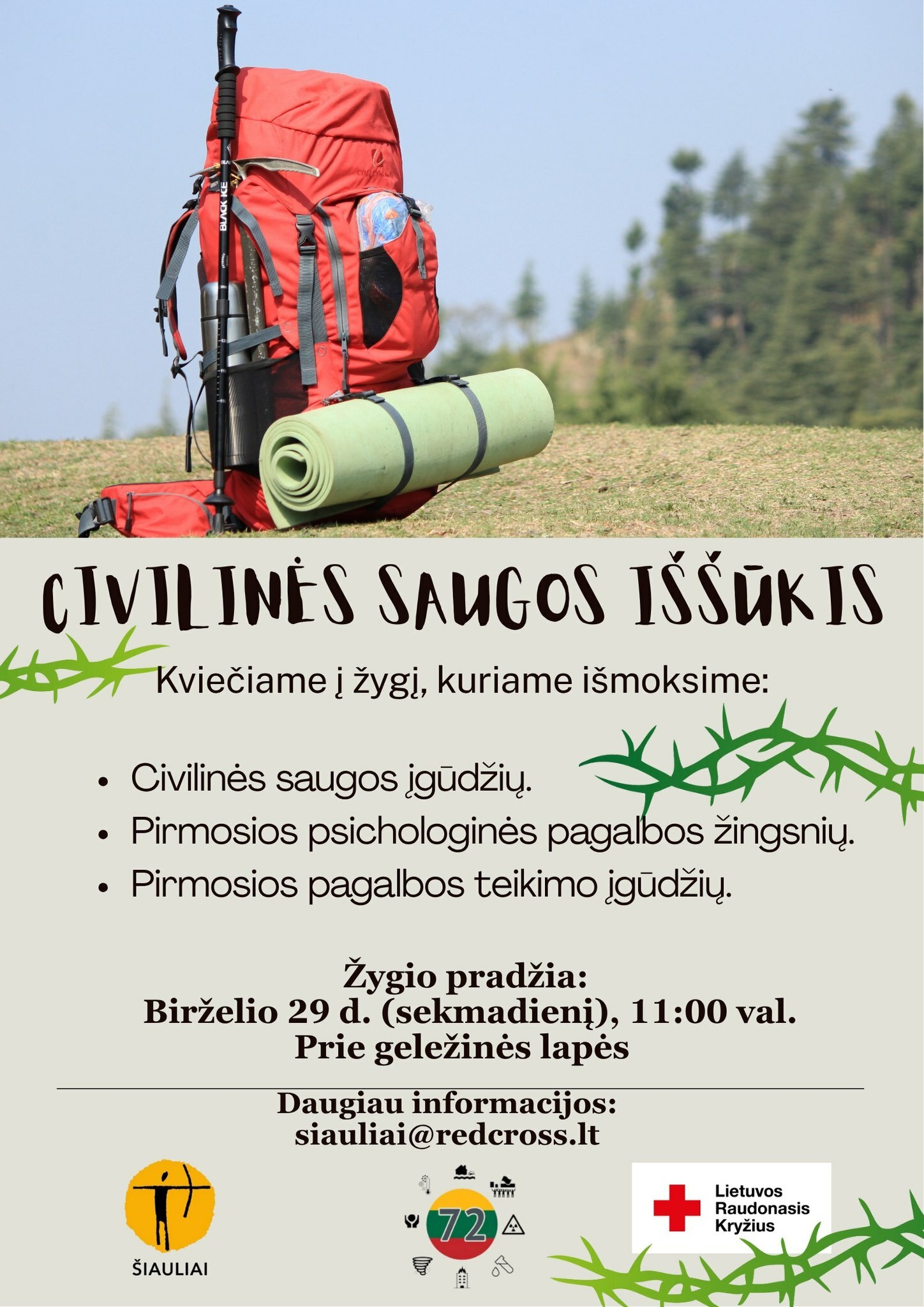 Raudonasis Kryžius kviečia į civilinės saugos iššūkį