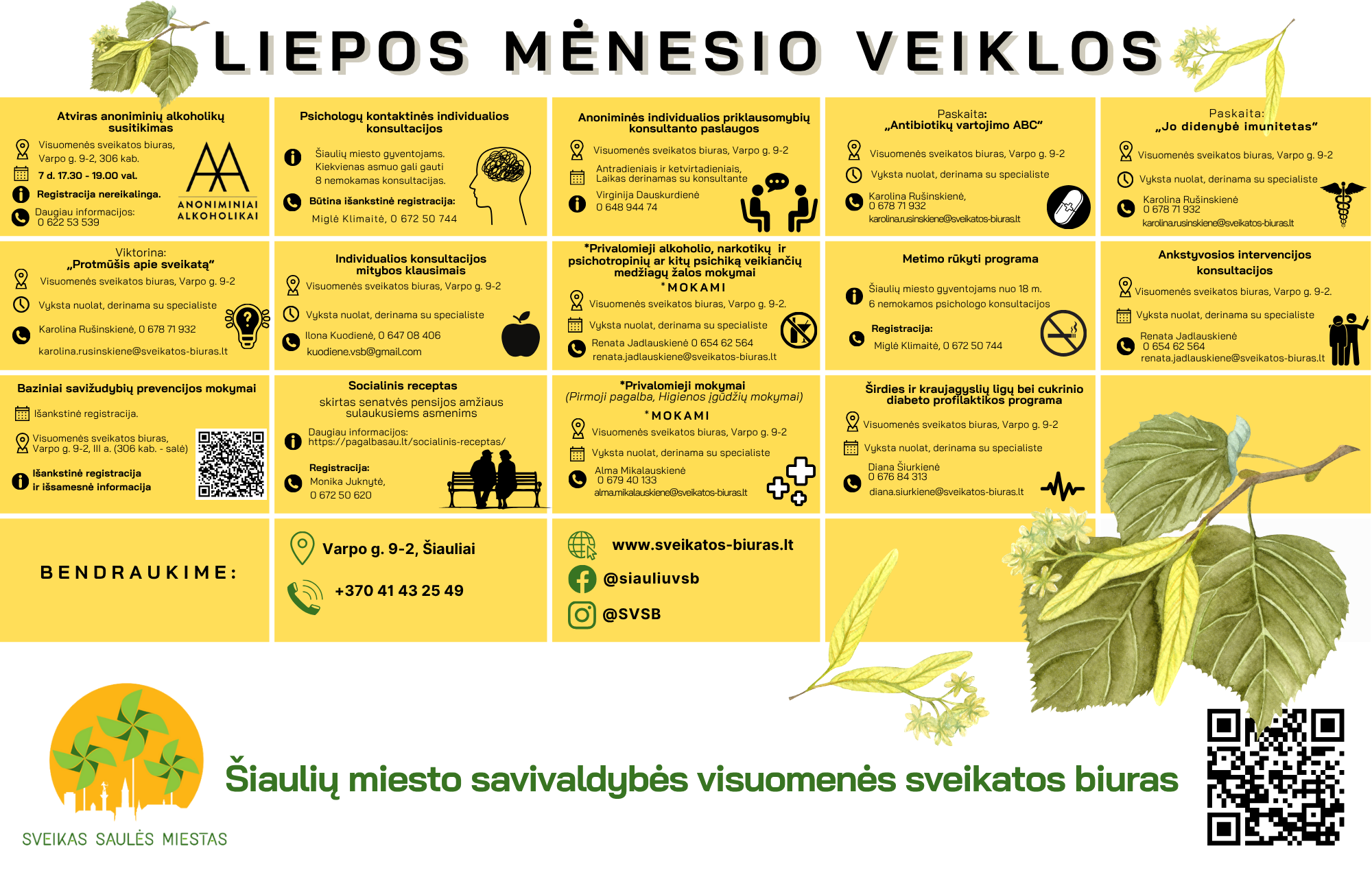 Visuomenės sveikatos biuro liepos mėnesio...