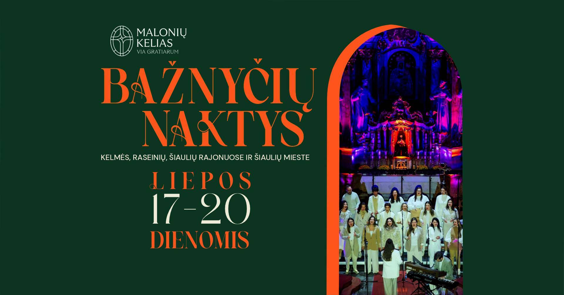 „Bažnyčių naktys 2025“ – renginiai tarp tylos ir muzikos