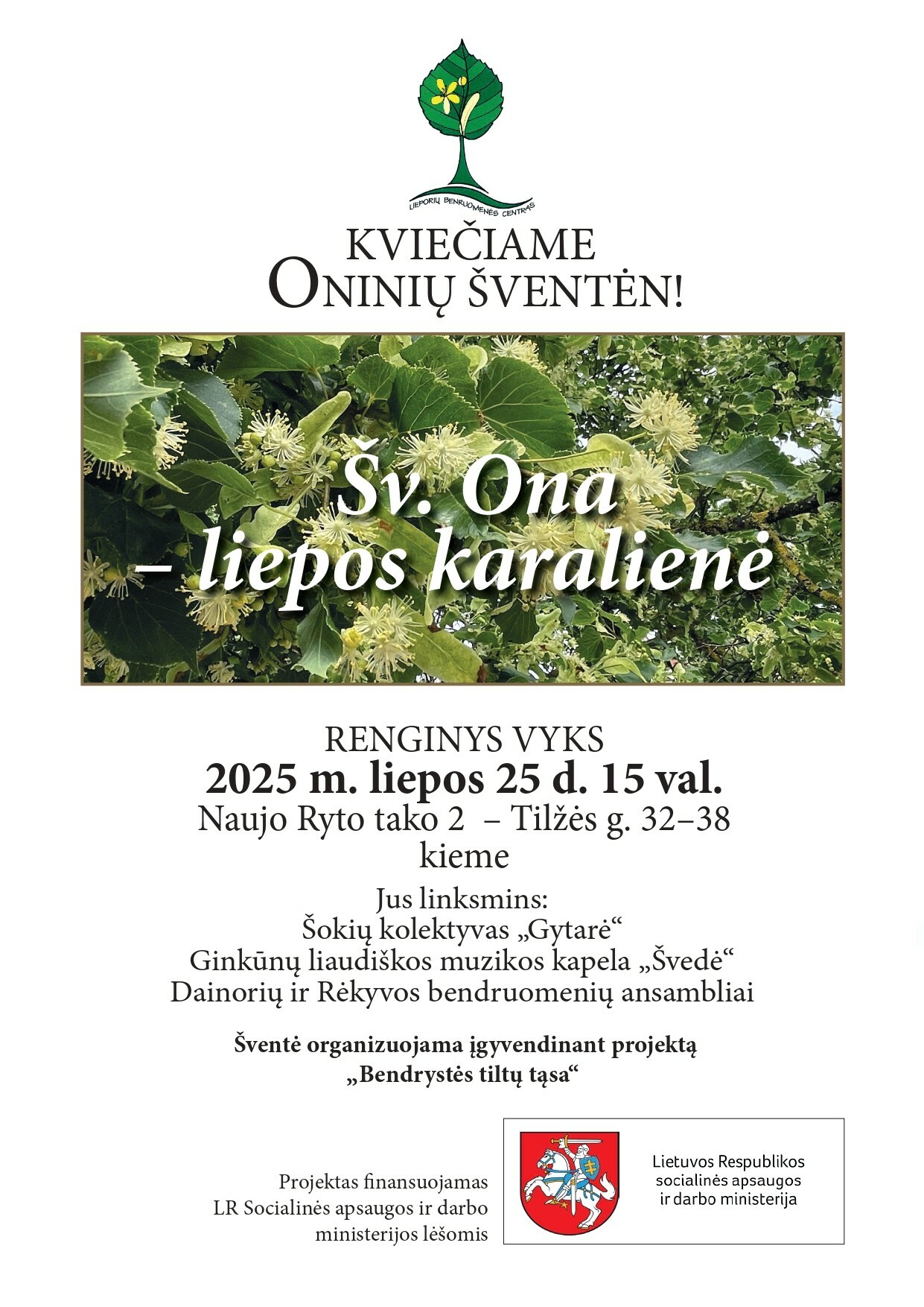 Šv. Ona - liepos karalienė