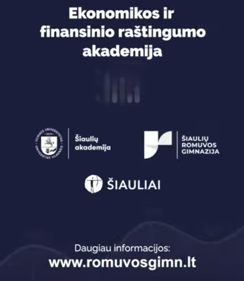 Šiaulių miesto ekonominio ir finansinio raštingumo akademija pradeda veiklą