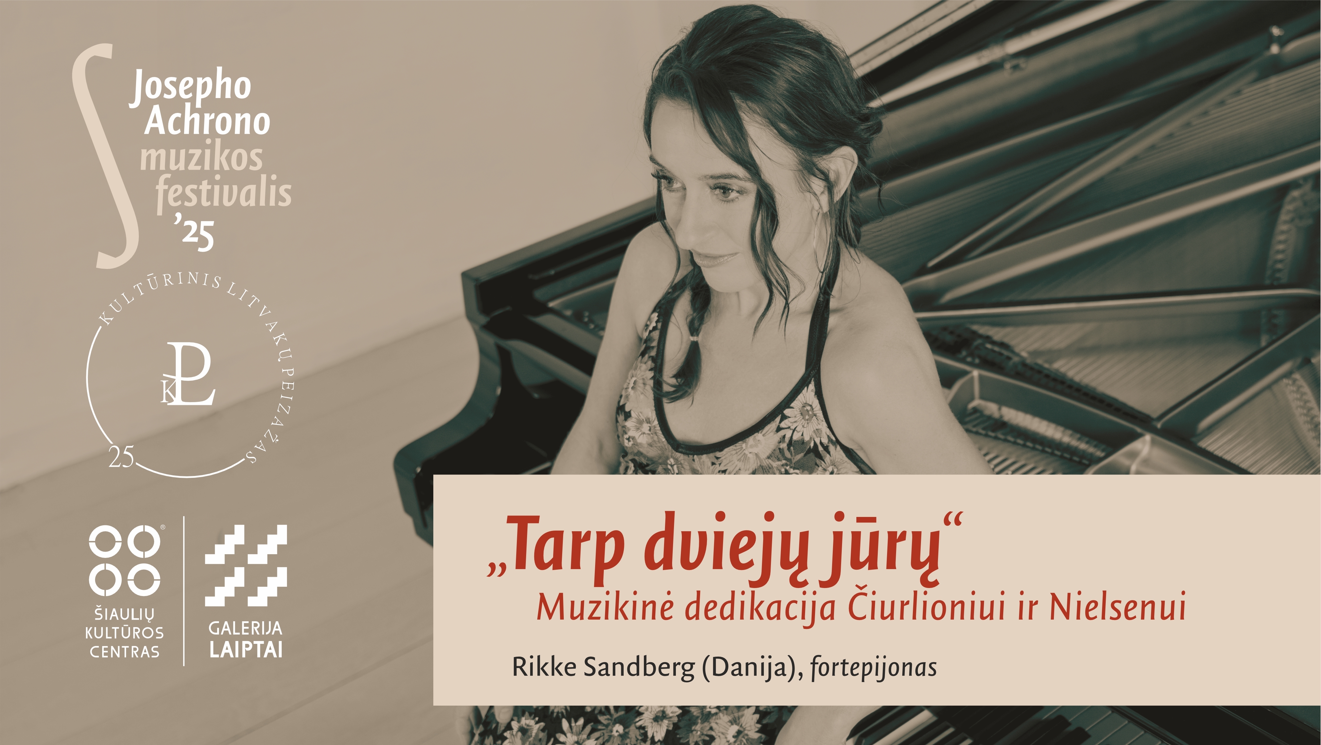 Galerijoje „Laiptai“ – pianistės Rikke Sandberg (Danija) koncertas „Tarp dviejų jūrų“