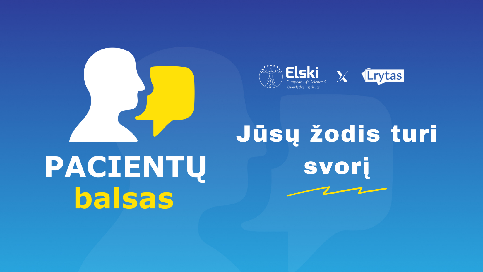 „Pacientų balsas“ kviečia pacientus išsakyti...