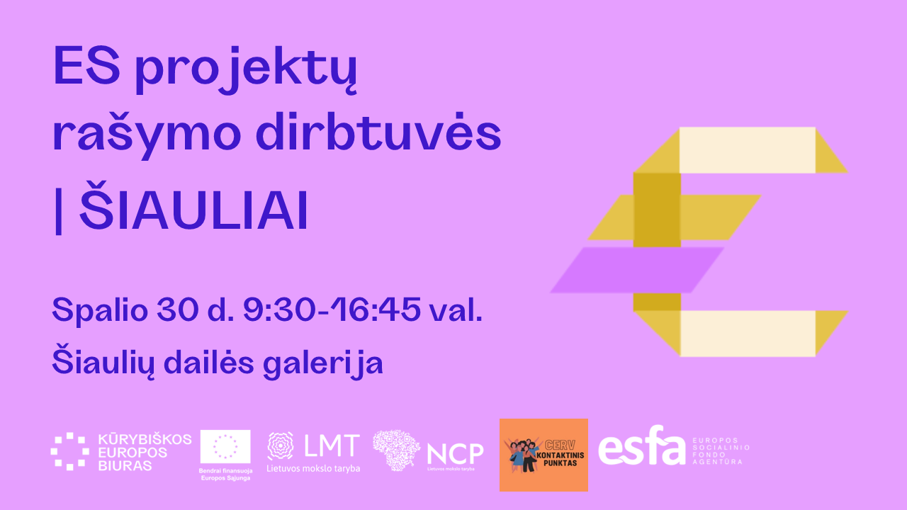 Kviečiame dalyvauti „Kūrybiškos Europos“ biuro...