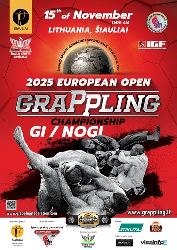 Šiauliuose – Europos IGF graplingo čempionatas:...