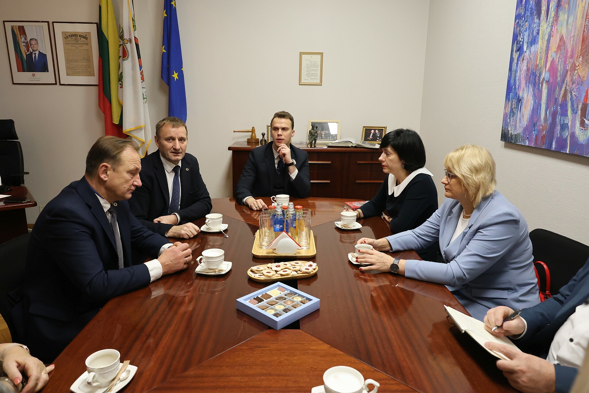 Su kultūros ministre aptartos kultūros srities...