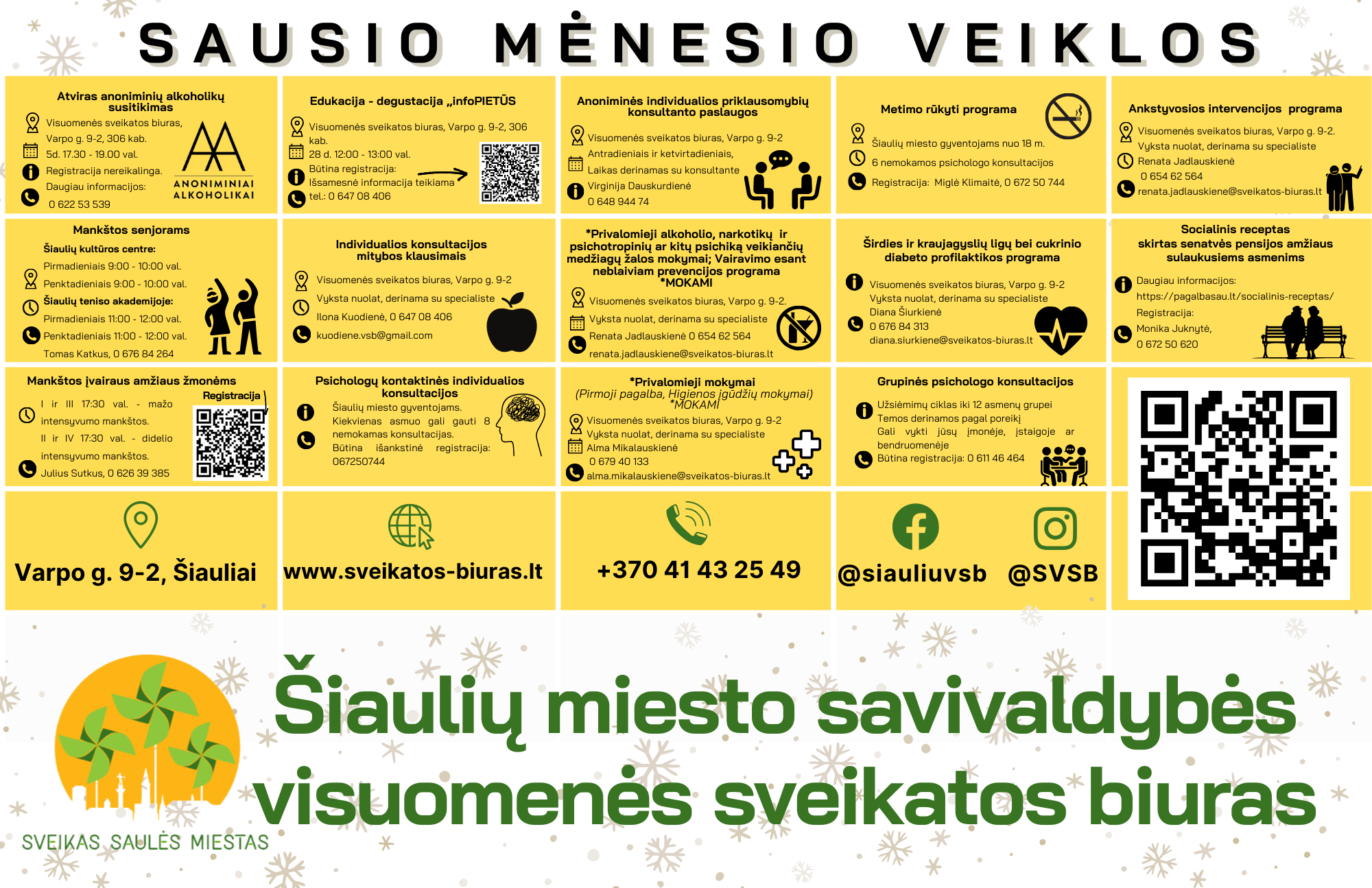 Visuomenės sveikatos biuro sausio mėnesio...