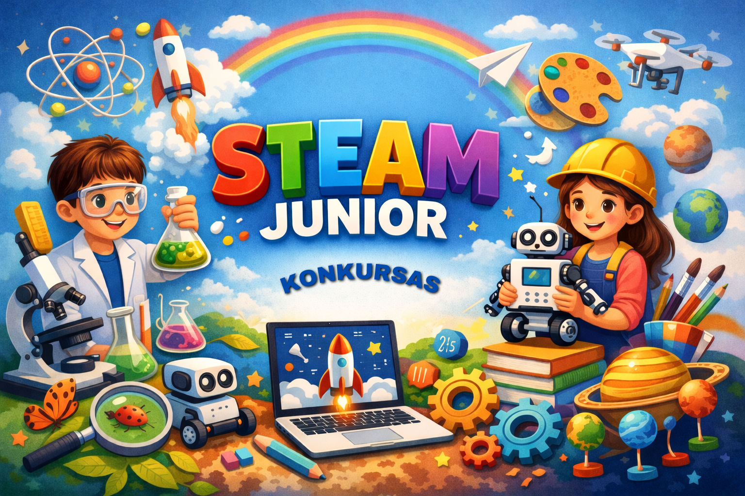 Skelbiamas STEAM JUNIOR programų paraiškų...