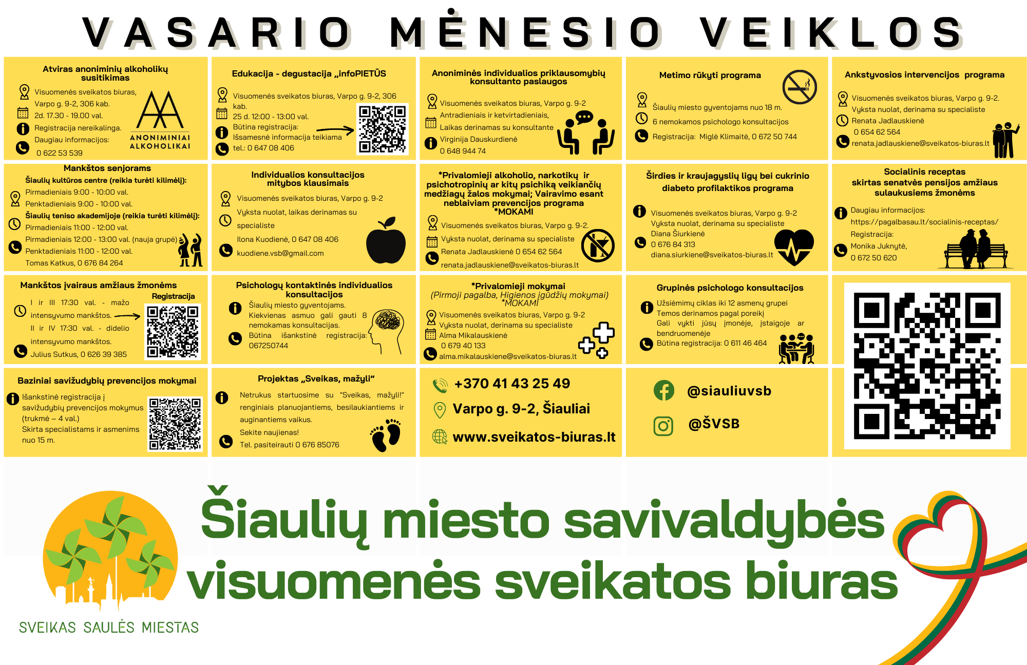 Visuomenės sveikatos biuro vasario mėnesio...