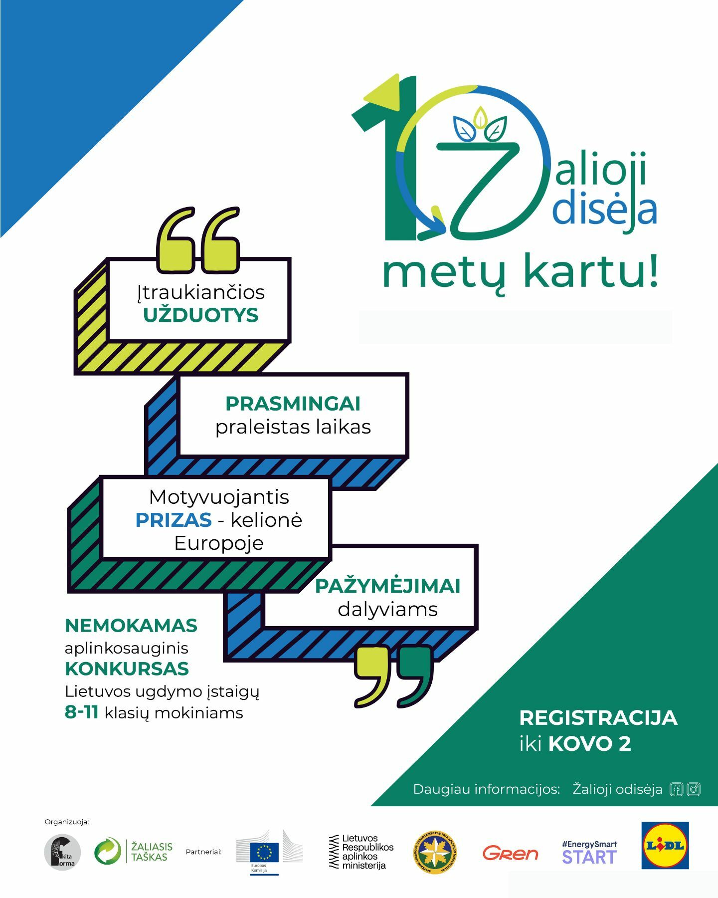 Nemokamas aplinkosauginis konkursas mokiniams...