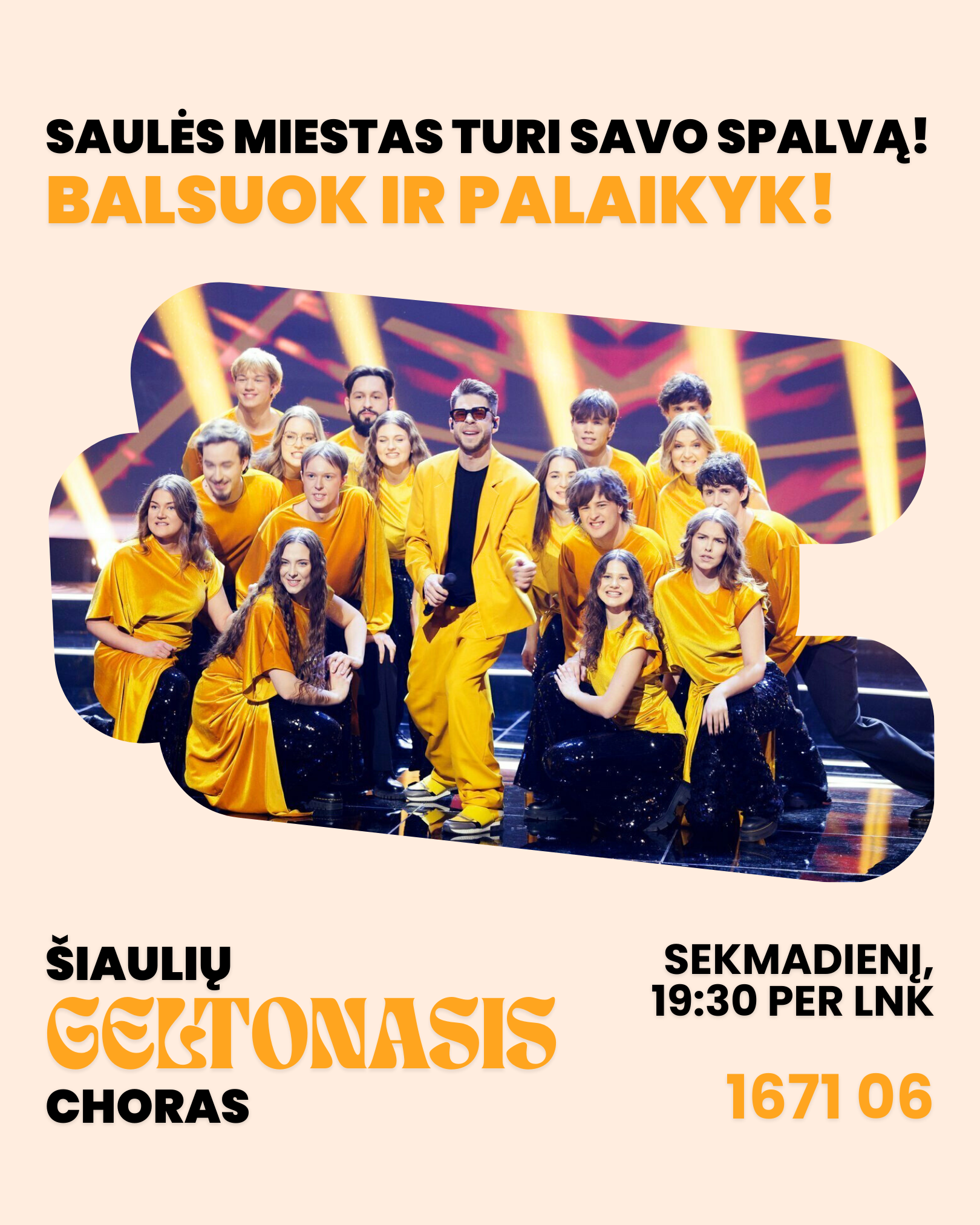 Šį sekmadienį palaikykime šiauliečius LNK...