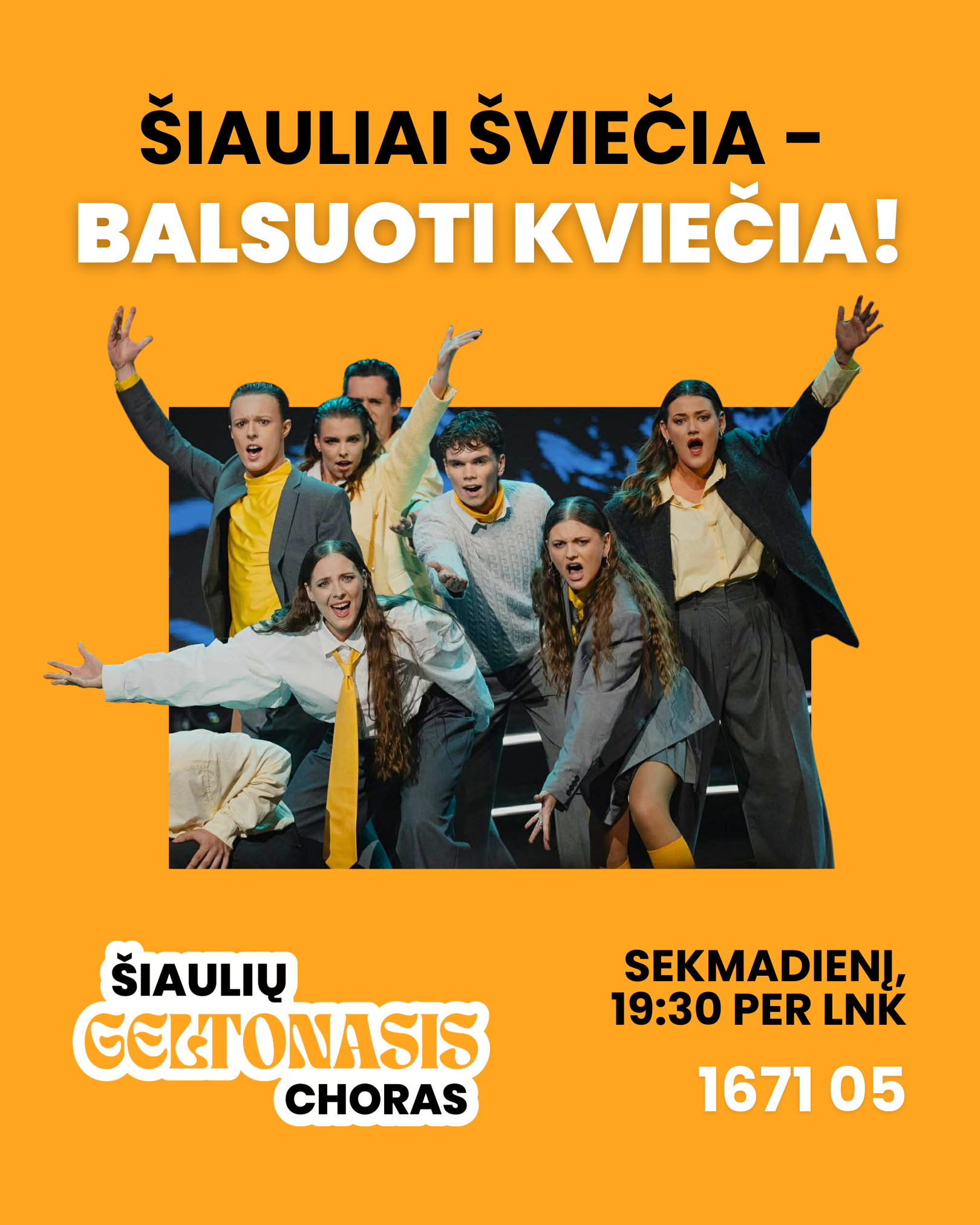 Šį sekmadienį palaikykime šiauliečius LNK...