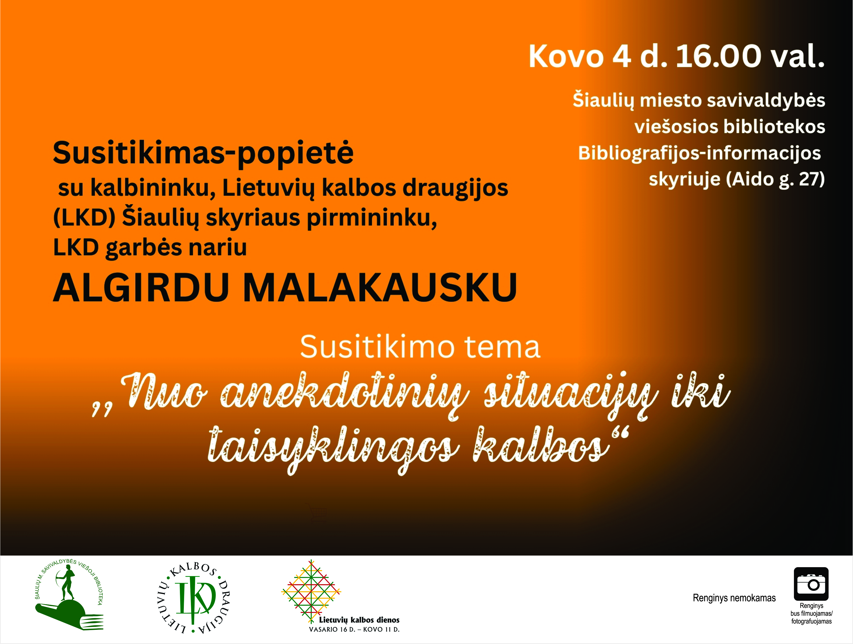 Lietuvių kalbos dienos Šiauliuose: nuo kalbos...