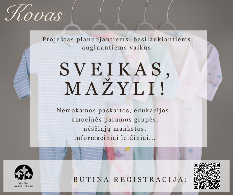 Kviečiame registruotis į projektą „Sveikas,...