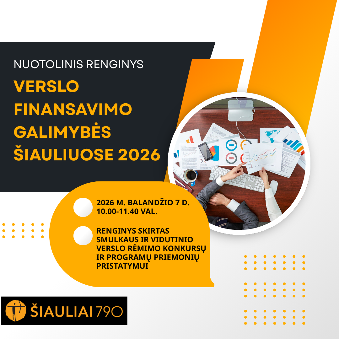 Renginys „Verslo finansavimo galimybės...