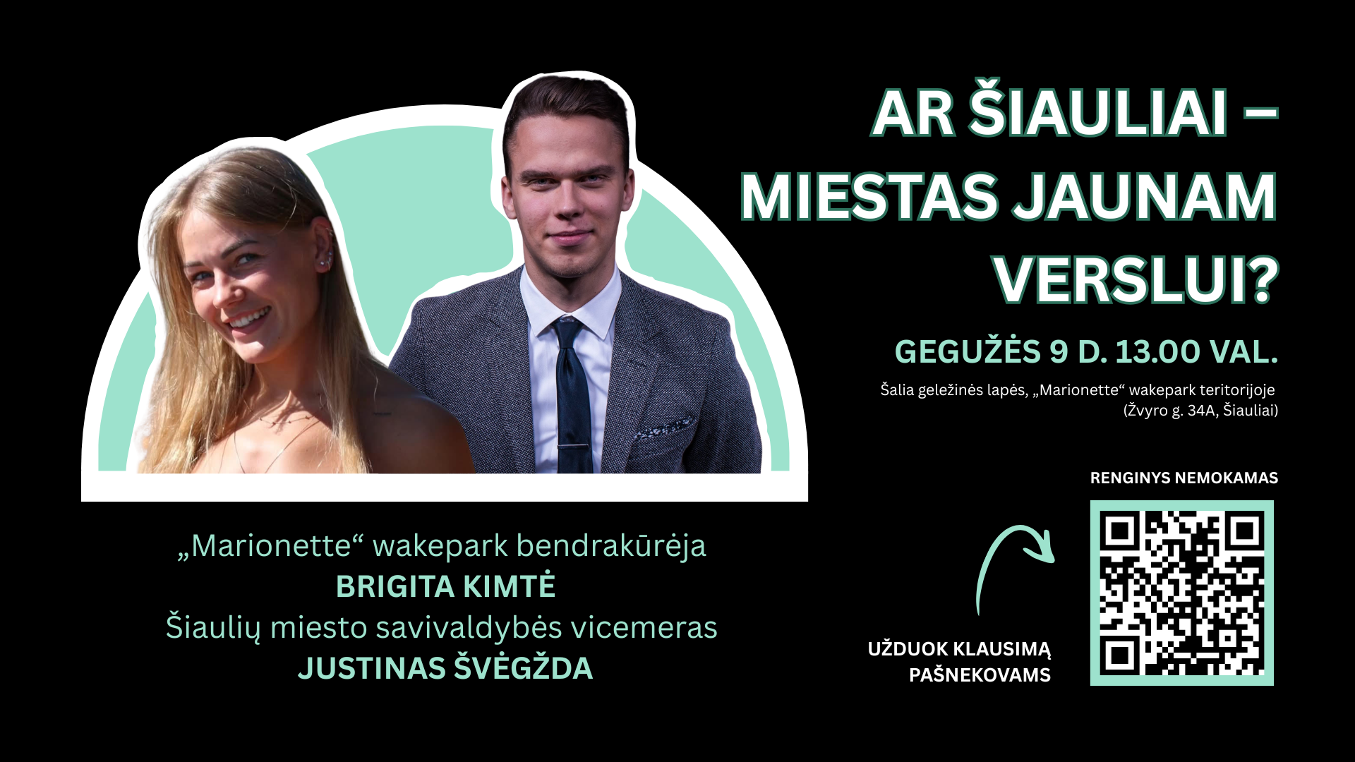 Ar Šiauliai – miestas jaunam verslui? Diskusija...