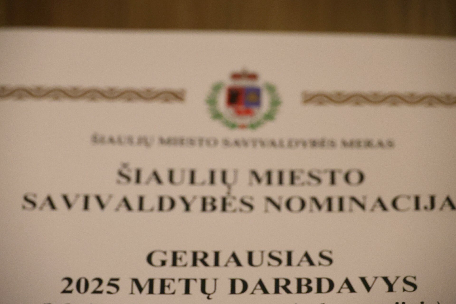 Išrinkti geriausi Šiaulių miesto darbdaviai