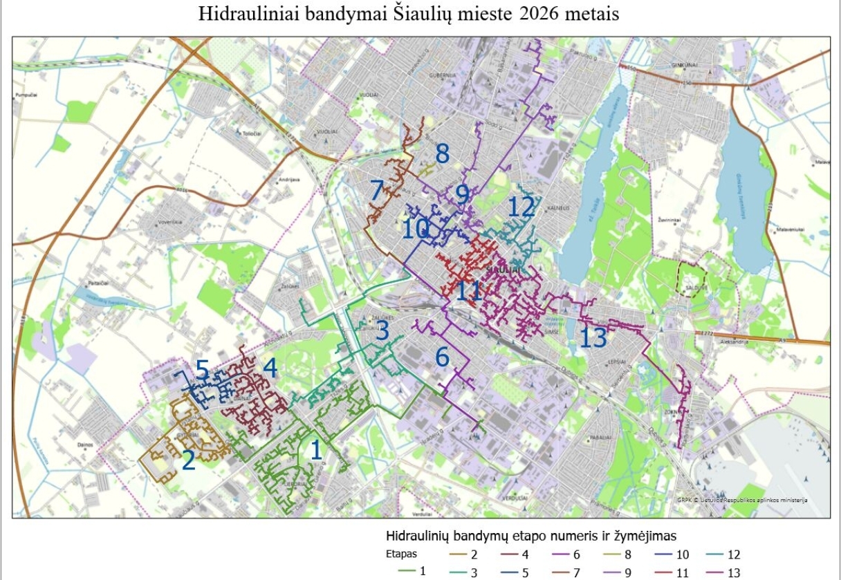 Vyks šilumos tinklų hidrauliniai bandymai