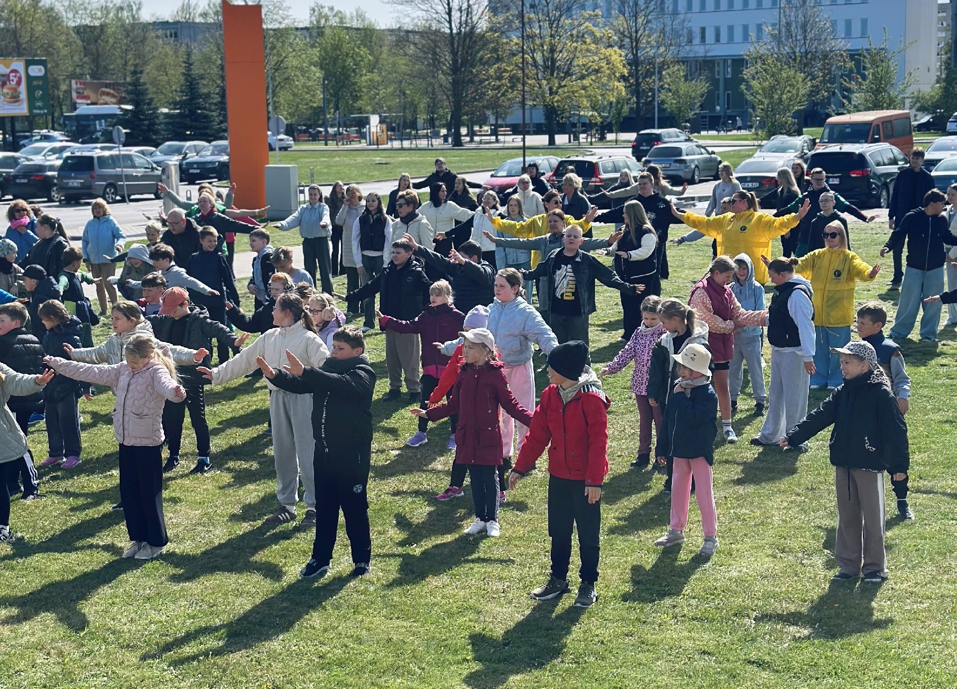 Miesto Pietiniame rajone nuotaikinga judėjimo...