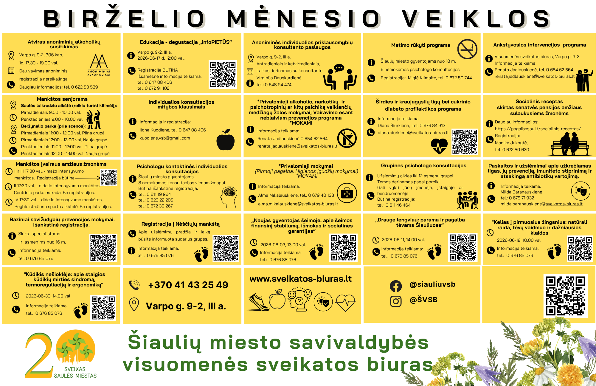 Visuomenės sveikatos biuro birželio mėnesio...